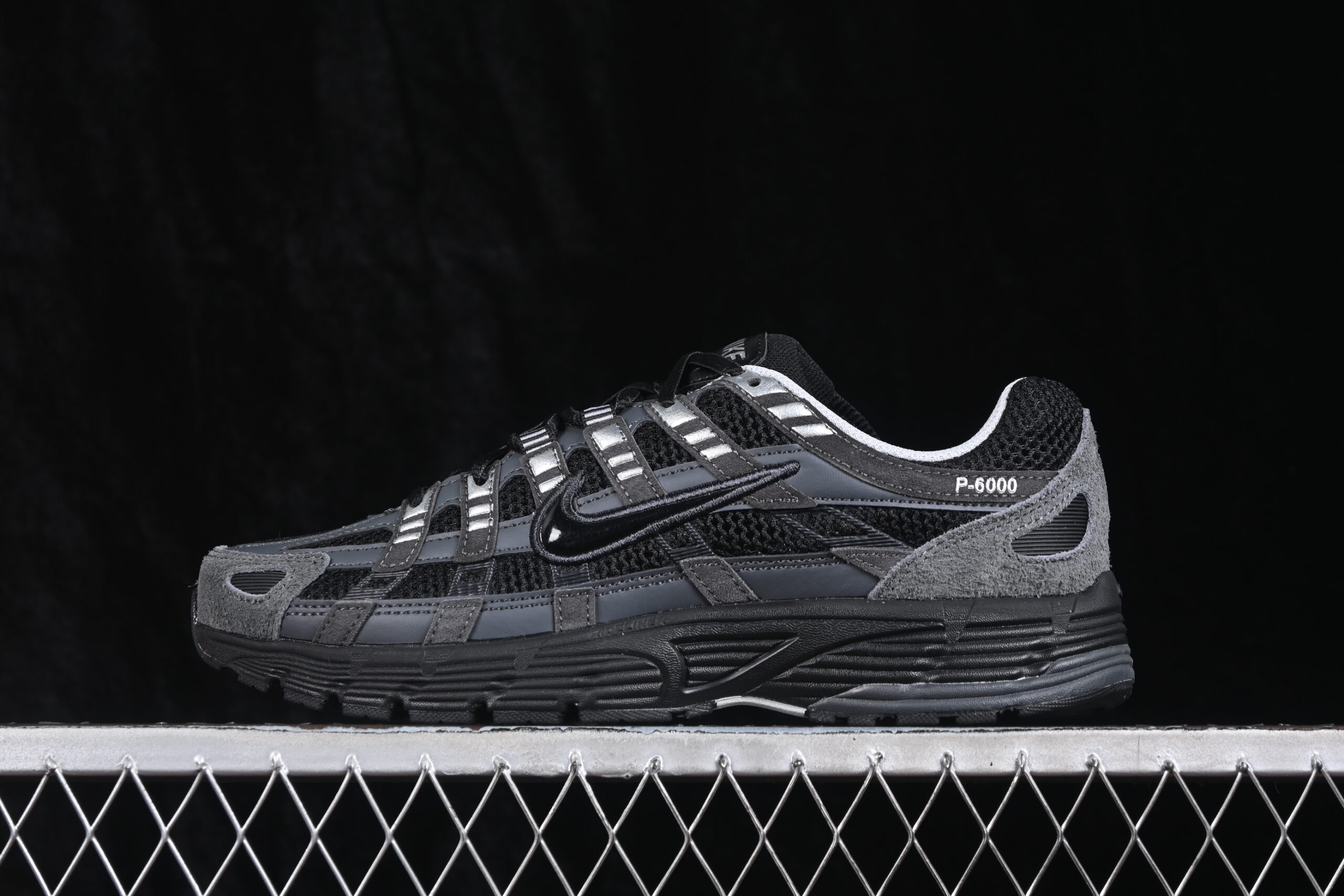 Nike P-6000 Suede Anthracite Metallic Silver