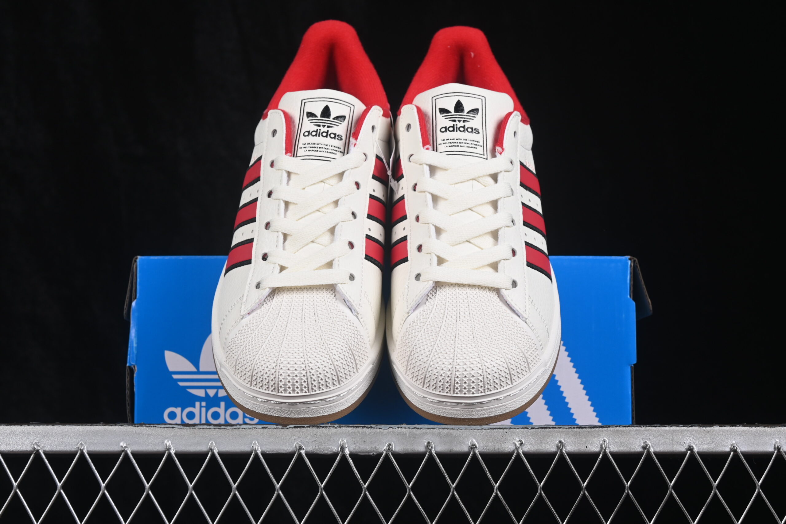 Adidas Originals Superstar II Off White Better Scarlet Black — изображение 6