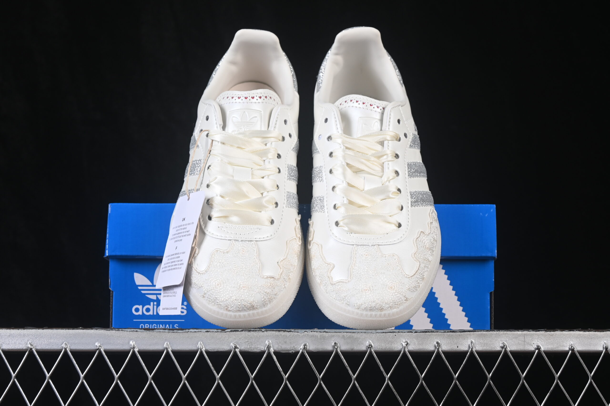 Adidas SAMBA OG W Chalk White Silver Metallic — изображение 5