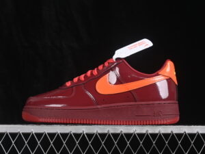 Nike Air Force 1 Low Patent Leather Dark Team Red