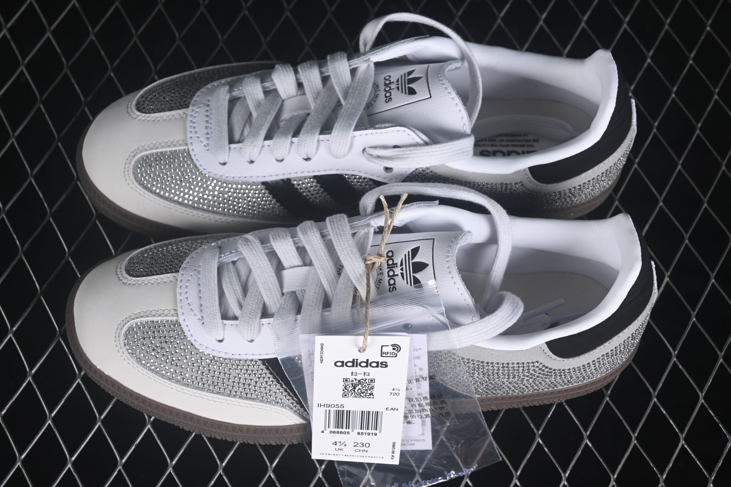 Adidas SAMBA OG Wmns Crystal White Rhinestones — изображение 3