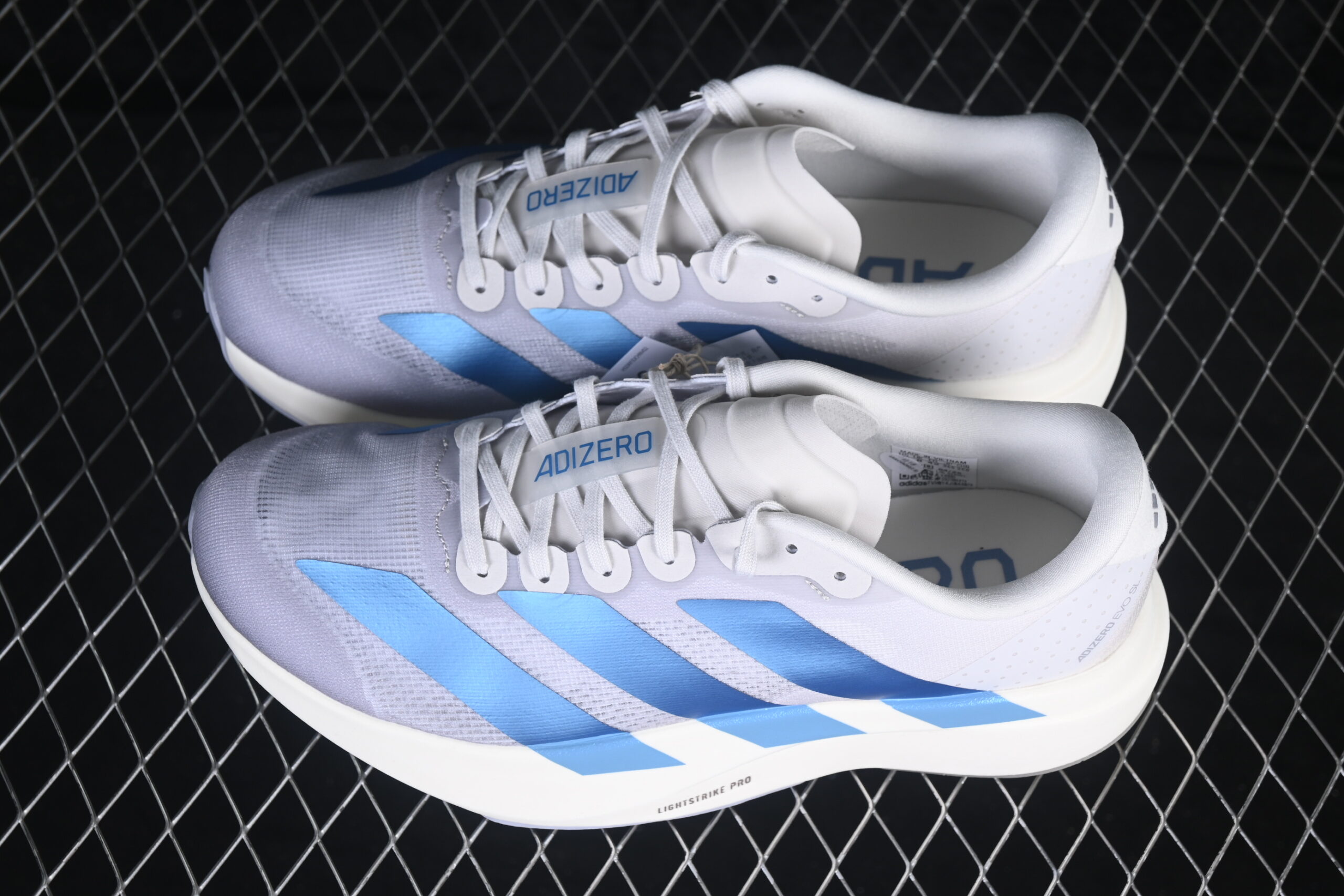 Adidas Adizero Evo SL Light Gray White — изображение 4